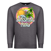 Charcoal Heather sunshine is on my mind Premium Sweatshirt - texasbilliewilder