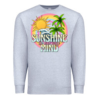 Heather Grey sunshine is on my mind Premium Sweatshirt - texasbilliewilder