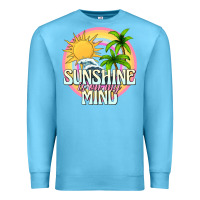 Ocean Blue sunshine is on my mind Premium Sweatshirt - texasbilliewilder