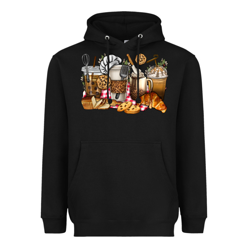 Bakery Coffee Cups Heavyweight Hoodie by texasbilliewilder | Teevron