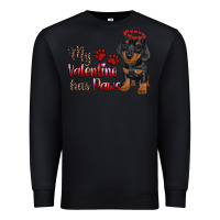 Black my valentine has paws Premium Sweatshirt - RanaPortraitStore