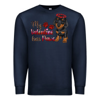 Navy my valentine has paws Premium Sweatshirt - RanaPortraitStore