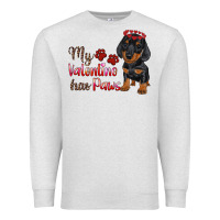 My Valentine Has Paws Premium Sweatshirt | Teevron