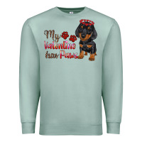 Seafoam my valentine has paws Premium Sweatshirt - RanaPortraitStore