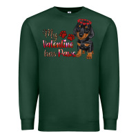 Sports Green my valentine has paws Premium Sweatshirt - RanaPortraitStore