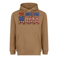 Toasted Coconut all american mama zillion Heavyweight Hoodie - Zillion Design Studio