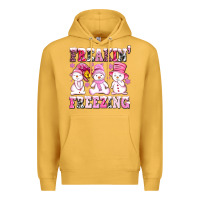 Mustard freaking freezing with Snowmans Premium Hoodie - AdoDesignShop