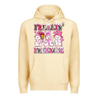 Pina Colada freaking freezing with Snowmans Premium Hoodie - AdoDesignShop