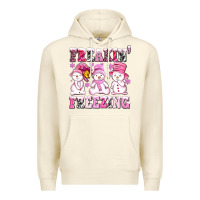Sandshell freaking freezing with Snowmans Premium Hoodie - AdoDesignShop