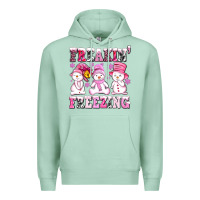 Seafoam freaking freezing with Snowmans Premium Hoodie - AdoDesignShop
