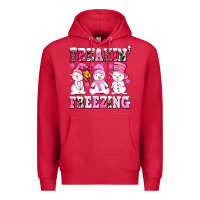 Cardinal freaking freezing with Snowmans Premium Hoodie - AdoDesignShop