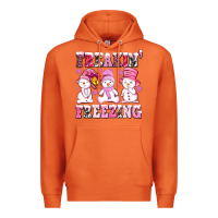 Carrot freaking freezing with Snowmans Premium Hoodie - AdoDesignShop