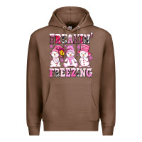 Chestnut freaking freezing with Snowmans Premium Hoodie - AdoDesignShop