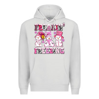 Dove Grey freaking freezing with Snowmans Premium Hoodie - AdoDesignShop