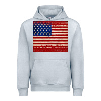 Heather Grey american flag tumbler Urban Hoodie - JahusDesignShop