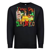 Black cinco de drinko Premium Sweatshirt - Zillion Design Studio