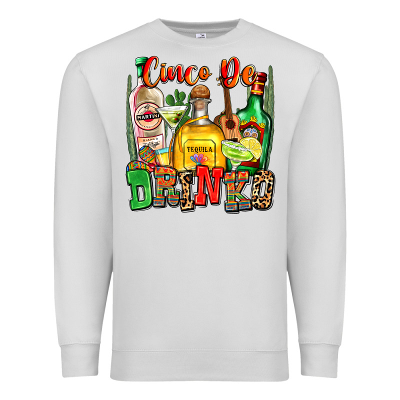 Cinco De Drinko Premium Sweatshirt by Zillion Design Studio | Teevron