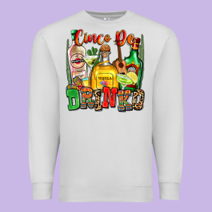 Cinco De Drinko Premium Sweatshirt Designed By Zillion Design Studio