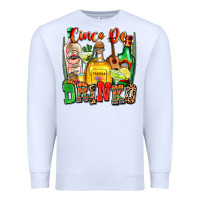 White cinco de drinko Premium Sweatshirt - Zillion Design Studio