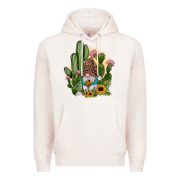 Pale Pink cactus gnomes Premium Hoodie - JahusDesignShop