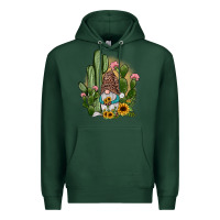 Sports Green cactus gnomes Premium Hoodie - JahusDesignShop