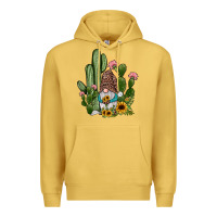Antique Gold cactus gnomes Premium Hoodie - JahusDesignShop
