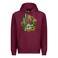 Burgundy cactus gnomes Premium Hoodie - JahusDesignShop