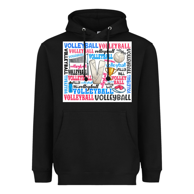 Volleyball Heavyweight Hoodie by Zillion Design Studio | Teevron
