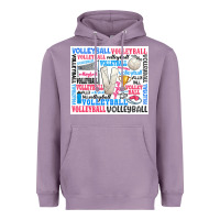 Lavender volleyball Heavyweight Hoodie - Zillion Design Studio