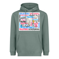 Sage volleyball Heavyweight Hoodie - Zillion Design Studio