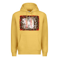 Antique Gold baseball leopard background Premium Hoodie - RanaPortraitStore