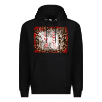 Black baseball leopard background Premium Hoodie - RanaPortraitStore