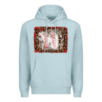 Blue Mist baseball leopard background Premium Hoodie - RanaPortraitStore