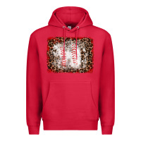 Cardinal baseball leopard background Premium Hoodie - RanaPortraitStore