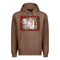 Chestnut baseball leopard background Premium Hoodie - RanaPortraitStore