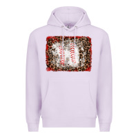 Lilac baseball leopard background Premium Hoodie - RanaPortraitStore