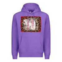 Purple baseball leopard background Premium Hoodie - RanaPortraitStore