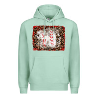 Seafoam baseball leopard background Premium Hoodie - RanaPortraitStore