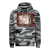 Slate Camo baseball leopard background Premium Hoodie - RanaPortraitStore