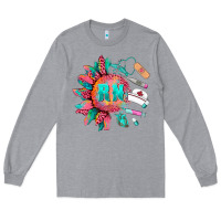 Heather Grey western registered nurse  medical instruments Long Sleeve Tee - BarkalooDesign