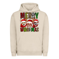 Pigment French Oak merry woofmas dogs Urban Hoodie - Jasminsmagicworld
