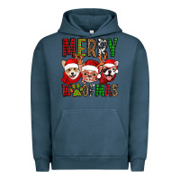 Pigment Midnight Navy merry woofmas dogs Urban Hoodie - Jasminsmagicworld
