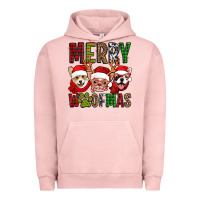 Pigment Salmon merry woofmas dogs Urban Hoodie - Jasminsmagicworld