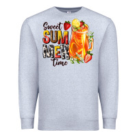 Heather Grey sweet summer time Premium Sweatshirt - texasbilliewilder