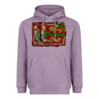 Lavender Merry Christmas Y'all Boots Heavyweight Hoodie - RanaPortraitStore