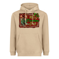 Mushroom Merry Christmas Y'all Boots Heavyweight Hoodie - RanaPortraitStore