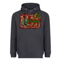 Smoke Merry Christmas Y'all Boots Heavyweight Hoodie - RanaPortraitStore