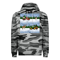 Slate Camo christmas snow truck seamless pattern Premium Hoodie - BundleAndBundleShop