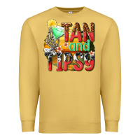 Antique Gold tan and tipsy Premium Sweatshirt - texasbilliewilder