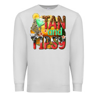 Dove Grey tan and tipsy Premium Sweatshirt - texasbilliewilder